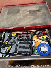 MaxSold Auction: Vintage Homak Toolbox Full of tools - San Jose (California, USA) SELLER MANAGED Estate Sale Online Auction - South 16th Street
