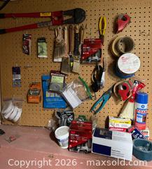 MaxSold Auction: Wall of Tools 2  - San Jose (California, USA) SELLER MANAGED Estate Sale Online Auction - South 16th Street