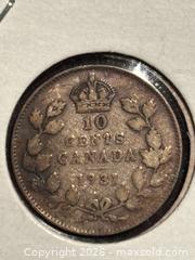 MaxSold Auction: 1931 Canada  10 Cent George V  Sterling Silver Ten Cents - Aurora (Ontario, Canada) SELLER MANAGED Estate Sale Online Auction -  Closs Square