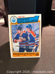 MaxSold Auction: 1983-84 OPC O PEE CHEE NHL #23 Wayne Gretzky +Mark Messier Together , Collectable Trading  - Aurora (Ontario, Canada) SELLER MANAGED Estate Sale Online Auction -  Closs Square