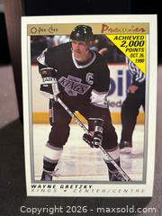 MaxSold Auction: 1990-91 O-Pee-Chee Premier Wayne Gretzky Los Angeles Kings (#38) Yellowed Edge, Collectabl - Aurora (Ontario, Canada) SELLER MANAGED Estate Sale Online Auction -  Closs Square