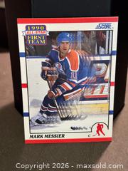 MaxSold Auction: 1990-91 Score Canadian/American VTG Hockey Mark Messier Edmonton Oilers #315, Collectable  - Aurora (Ontario, Canada) SELLER MANAGED Estate Sale Online Auction -  Closs Square