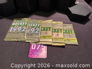 MaxSold Auction: 1992 O-Pee-Chee Premier Hockey- New/Never opened , 5 packs , Collectable Trading Cards - Aurora (Ontario, Canada) SELLER MANAGED Estate Sale Online Auction -  Closs Square