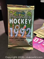 MaxSold Auction: 1992 O-Pee-Chee Premier Hockey- New/Never opened , 5 packs , Collectable Trading Cards - Aurora (Ontario, Canada) SELLER MANAGED Estate Sale Online Auction -  Closs Square
