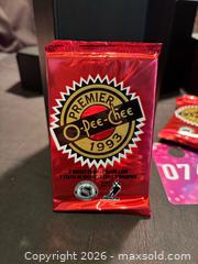 MaxSold Auction: 1993 O-Pee-Chee Premier Hockey- New/Never opened , 5 packs , Collectable Trading Cards - Aurora (Ontario, Canada) SELLER MANAGED Estate Sale Online Auction -  Closs Square