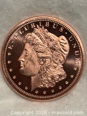 MaxSold Auction: 1oz Copper Round - Morgan Dollar Design , .999 - Aurora (Ontario, Canada) SELLER MANAGED Estate Sale Online Auction -  Closs Square