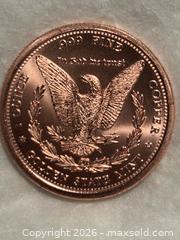 MaxSold Auction: 1oz Copper Round - Morgan Dollar Design , .999 - Aurora (Ontario, Canada) SELLER MANAGED Estate Sale Online Auction -  Closs Square