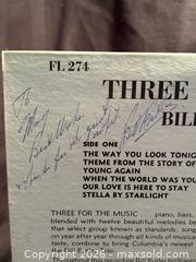 MaxSold Auction: “3 for the music” Vintage Vinyl. LP , The Bill Butler Trio , Signed - Aurora (Ontario, Canada) SELLER MANAGED Estate Sale Online Auction -  Closs Square