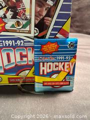 MaxSold Auction:  5 X 1991-92  O-PEE-CHEE OPC NHL HOCKEY CARD WAX PACK SEALED UNOPENED W GUM - Aurora (Ontario, Canada) SELLER MANAGED Estate Sale Online Auction -  Closs Square
