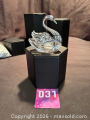 MaxSold Auction: Antique Sterling Silver & Crystal Swan Open Salt Cellar w/ Movable Wings- STUNNING!!!!!!! - Aurora (Ontario, Canada) SELLER MANAGED Estate Sale Online Auction -  Closs Square