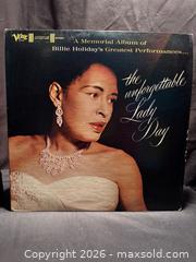 MaxSold Auction: Billie Holiday Greatest Performances  The Unforgettable Lady Day - 1st Press LP- 2 LP’s - Aurora (Ontario, Canada) SELLER MANAGED Estate Sale Online Auction -  Closs Square