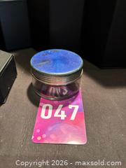 MaxSold Auction: Blue enamel top , approx 4” tall, some wear with age, inspect photographs  - Aurora (Ontario, Canada) SELLER MANAGED Estate Sale Online Auction -  Closs Square