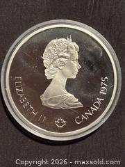 MaxSold Auction: Canada Olympic 10 Dollar Sterling Silver Coin , 45mm , 1.44 Troy oz - Aurora (Ontario, Canada) SELLER MANAGED Estate Sale Online Auction -  Closs Square