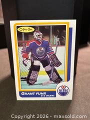 MaxSold Auction: Grant Fuhr 1986-87 OPC Hockey #56 Edmonton Oilers , Collectable Trading Card - Aurora (Ontario, Canada) SELLER MANAGED Estate Sale Online Auction -  Closs Square
