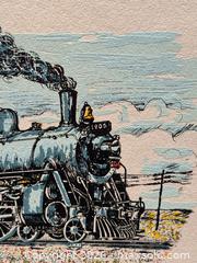 MaxSold Auction: Historic Train Print,  10 - Wheel Locomotive- 1912 , 8”x10”  on card stock  - Aurora (Ontario, Canada) SELLER MANAGED Estate Sale Online Auction -  Closs Square