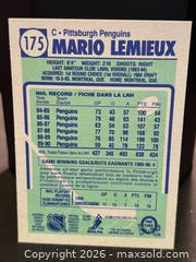 MaxSold Auction: Mario Lemieux 1990-91 O-Pee-Chee #175 Pittsburgh Penguins, HOF Collectable Trading Card - Aurora (Ontario, Canada) SELLER MANAGED Estate Sale Online Auction -  Closs Square