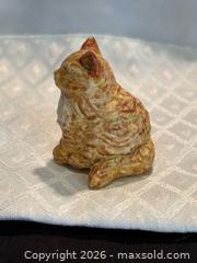 MaxSold Auction: Rare Original Artisan SYLVIA SMITH England handmade sculpted Orange Fat Cat - Aurora (Ontario, Canada) SELLER MANAGED Estate Sale Online Auction -  Closs Square