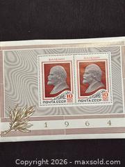 MaxSold Auction: Russia Stamp  USSR, LENIN COMMUNIST LEADER 1964 , MNH, Souvenir Sheet - Aurora (Ontario, Canada) SELLER MANAGED Estate Sale Online Auction -  Closs Square