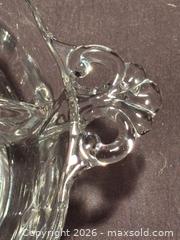 MaxSold Auction: Small cornflower divided dish , ornate handles, 7-1/2” x 5-3/4”  - Aurora (Ontario, Canada) SELLER MANAGED Estate Sale Online Auction -  Closs Square