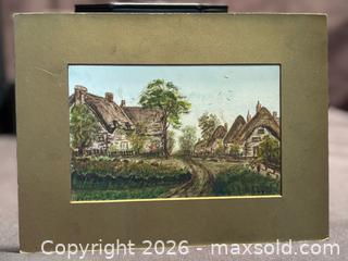 MaxSold Auction: Small Scale Original Art , Watercolour on board .  3” x 4-3/“ image size - Aurora (Ontario, Canada) SELLER MANAGED Estate Sale Online Auction -  Closs Square
