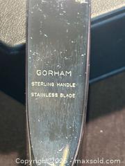 MaxSold Auction: STERLING SILVER - Gorham “Melrose” Pattern, 4 large dinner knives. Sterling  handle - Aurora (Ontario, Canada) SELLER MANAGED Estate Sale Online Auction -  Closs Square
