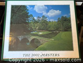 MaxSold Auction: THE 2002 MASTERS 12th Hole at Augusta National Golf Club Tiger Woods Framed Large, 26” x 3 - Aurora (Ontario, Canada) SELLER MANAGED Estate Sale Online Auction -  Closs Square
