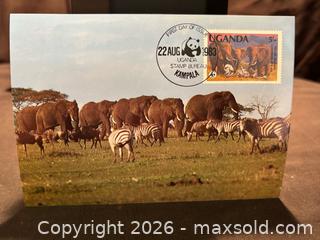 MaxSold Auction: Uganda 1983 WWF, Fauna, Animals, Elephants - Maxi Cards  - Aurora (Ontario, Canada) SELLER MANAGED Estate Sale Online Auction -  Closs Square