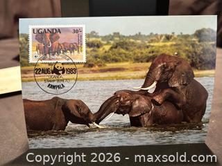 MaxSold Auction: Uganda 1983 WWF, Fauna, Animals, Elephants - Maxi Cards  - Aurora (Ontario, Canada) SELLER MANAGED Estate Sale Online Auction -  Closs Square