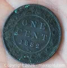 MaxSold Auction: 1882 Dark Toned Large Cent Victoria - Kingston (Ontario, Canada) SELLER MANAGED Downsizing Online Auction - Railway