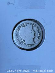 MaxSold Auction: 1911 Barber .900 Silver Dime  - Kingston (Ontario, Canada) SELLER MANAGED Downsizing Online Auction - Railway