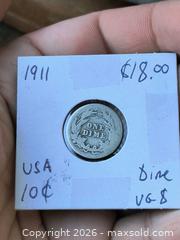 MaxSold Auction: 1911 Barber .900 Silver Dime  - Kingston (Ontario, Canada) SELLER MANAGED Downsizing Online Auction - Railway
