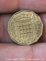 MaxSold Auction: 1967 Iron Gate 3 pence  - Kingston (Ontario, Canada) SELLER MANAGED Downsizing Online Auction - Railway