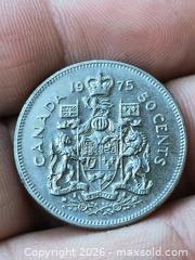 MaxSold Auction: 1975 Canada 50 Cent Coin  - Kingston (Ontario, Canada) SELLER MANAGED Downsizing Online Auction - Railway