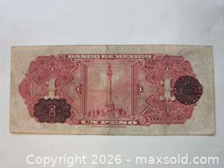 MaxSold Auction: 1 Peso Bank De Mexico Not Red Back - Kingston (Ontario, Canada) SELLER MANAGED Downsizing Online Auction - Railway