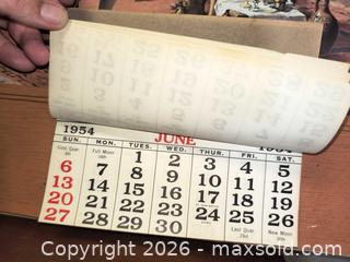 MaxSold Auction: Antique Calendar Lithograph 1954 - Kingston (Ontario, Canada) SELLER MANAGED Downsizing Online Auction - Railway