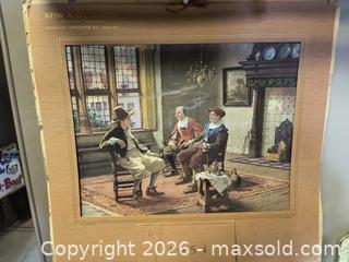 MaxSold Auction: Antique Calendar Lithograph 1954 - Kingston (Ontario, Canada) SELLER MANAGED Downsizing Online Auction - Railway