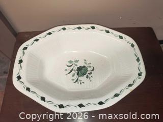 MaxSold Auction: Antique Ceramic 8 sided plate - Kingston (Ontario, Canada) SELLER MANAGED Downsizing Online Auction - Railway