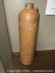 MaxSold Auction: Antique Crock Bottle for Bolts liquor Amsterdam  - Kingston (Ontario, Canada) SELLER MANAGED Downsizing Online Auction - Railway