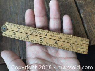 MaxSold Auction: Antique Wooden Folding Slide Ruler  - Kingston (Ontario, Canada) SELLER MANAGED Downsizing Online Auction - Railway