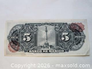 MaxSold Auction: Bank De Mexico High Grade 5$ Note - Kingston (Ontario, Canada) SELLER MANAGED Downsizing Online Auction - Railway