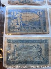 MaxSold Auction: Bank Not Collection 1 Francs Antique Paper Money - Kingston (Ontario, Canada) SELLER MANAGED Downsizing Online Auction - Railway