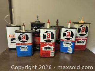 MaxSold Auction: Collection of Tins for Oil  - Kingston (Ontario, Canada) SELLER MANAGED Downsizing Online Auction - Railway