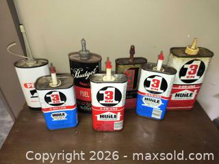 MaxSold Auction: Collection of Tins for Oil  - Kingston (Ontario, Canada) SELLER MANAGED Downsizing Online Auction - Railway