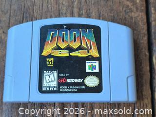 MaxSold Auction: Doom 64 Nintendo Game High Grade  - Kingston (Ontario, Canada) SELLER MANAGED Downsizing Online Auction - Railway