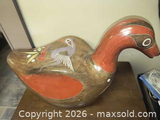 MaxSold Auction: Hand made Mexico Pottery Goose - Kingston (Ontario, Canada) SELLER MANAGED Downsizing Online Auction - Railway