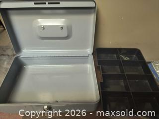 MaxSold Auction: Metal Lock box Cash box - Kingston (Ontario, Canada) SELLER MANAGED Downsizing Online Auction - Railway