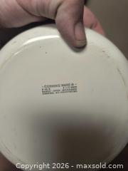 MaxSold Auction: pair of Shallow Corningware Bowls with handel - Kingston (Ontario, Canada) SELLER MANAGED Downsizing Online Auction - Railway