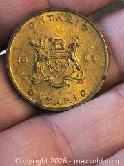 MaxSold Auction: Trillium Coin Medallion Token 1967 - Kingston (Ontario, Canada) SELLER MANAGED Downsizing Online Auction - Railway