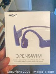 MaxSold Auction: Shokz OpenSwim Bone Conduction Waterproof Headphones — Blue - Hamilton (Ontario, Canada) SELLER MANAGED Estate Sale Online Auction - Concession Street