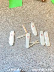 MaxSold Auction: Victorinox Alox Swiss Army Cutters Lot of 5 Silver - Hamilton (Ontario, Canada) SELLER MANAGED Estate Sale Online Auction - Concession Street